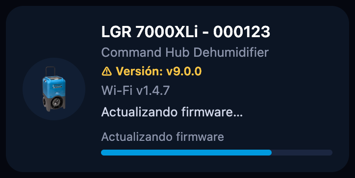 Actualizando firmware…