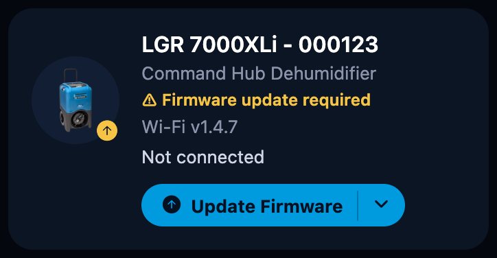Card of a device that cannot report its version yet