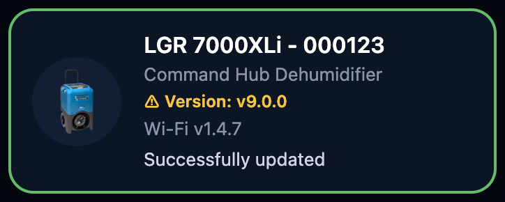 Successfully updated