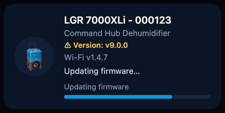 Updating firmware…